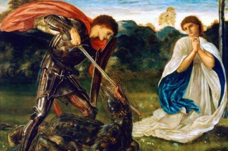 Edward Burne-Jones: “St. George Kills the Dragon”