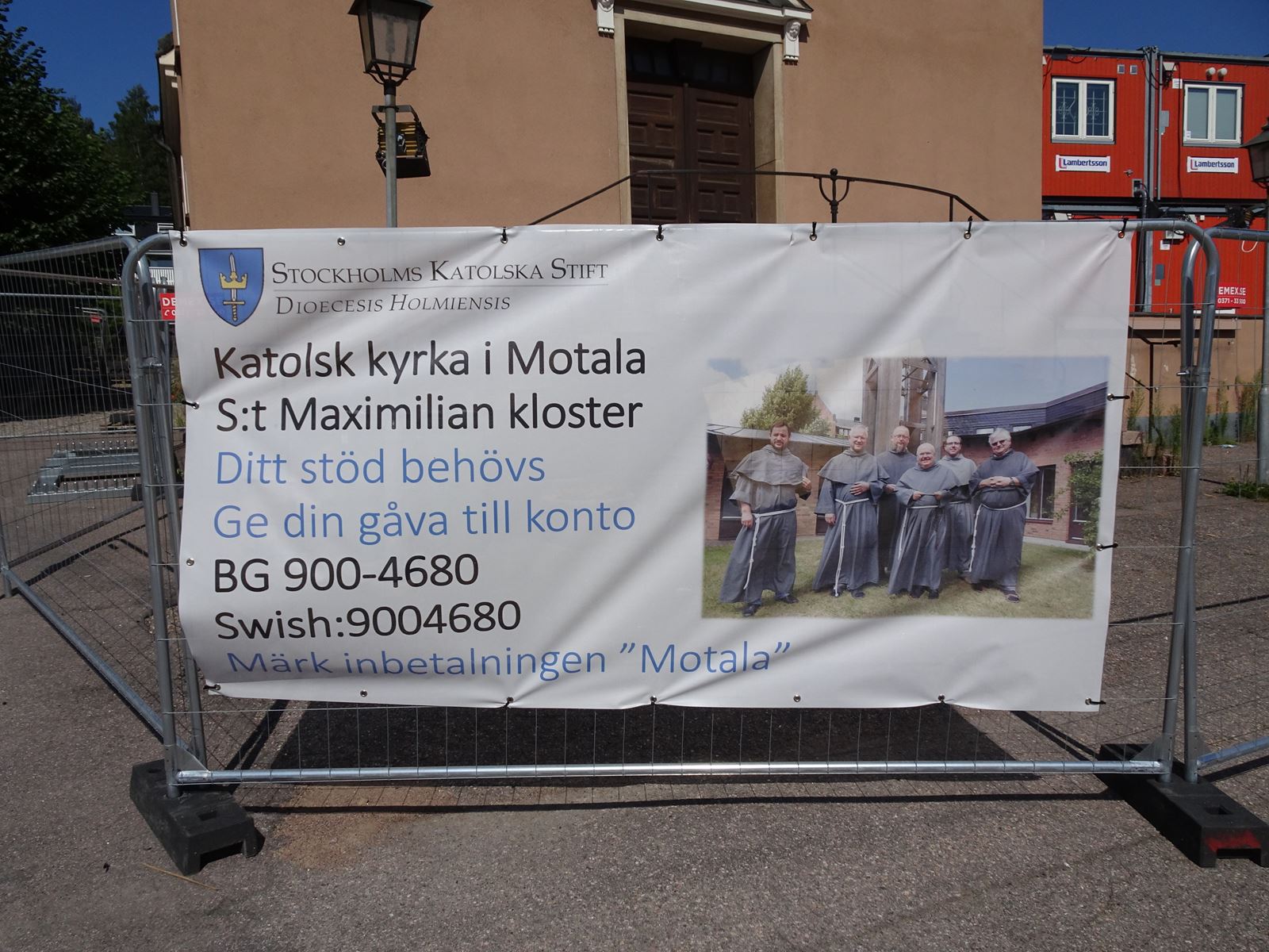 Välsignelse av katolska kyrkan i Motala, S:t Maximilians kloster 20 oktober 2019