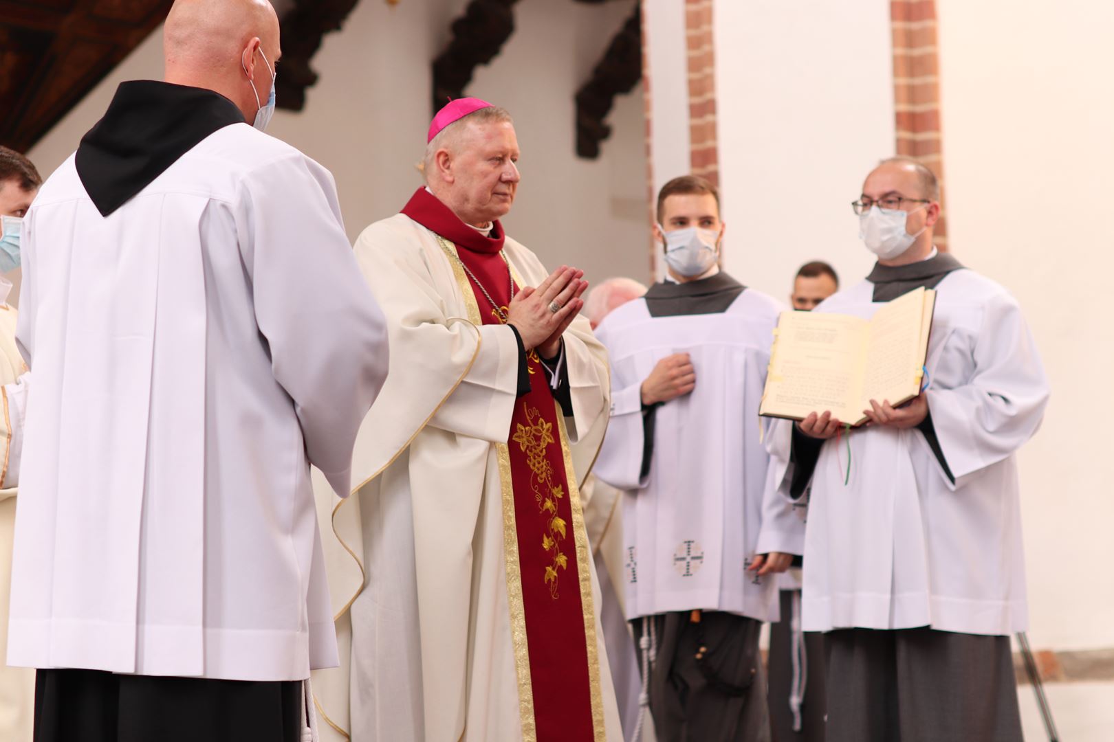 Vigningens sakrament för diakoner och präster hos Gråbröderna den 22 maj 2021, i Gdańsk, Polen. Foto: Gråbröderna