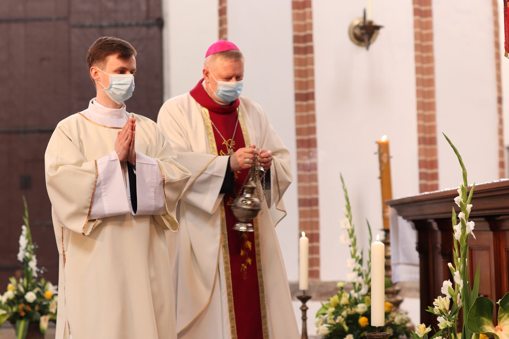 Vigningens sakrament för diakoner och präster hos Gråbröderna den 22 maj 2021, i Gdańsk, Polen. Foto: Gråbröderna