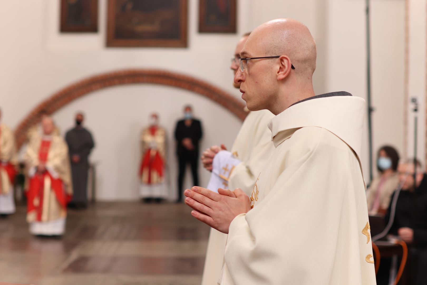 Vigningens sakrament för diakoner och präster hos Gråbröderna den 22 maj 2021, i Gdańsk, Polen. Foto: Gråbröderna