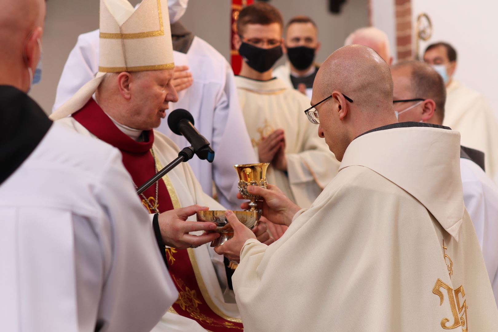 Vigningens sakrament för diakoner och präster hos Gråbröderna den 22 maj 2021, i Gdańsk, Polen. Foto: Gråbröderna