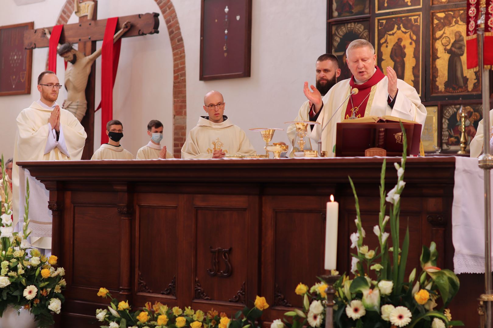 Vigningens sakrament för diakoner och präster hos Gråbröderna den 22 maj 2021, i Gdańsk, Polen. Foto: Gråbröderna