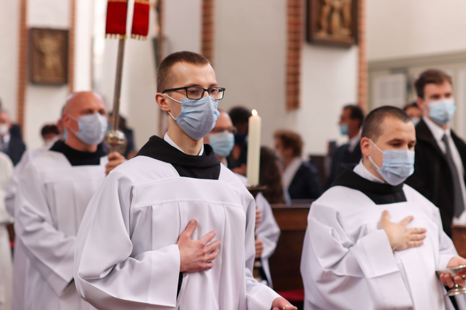 Vigningens sakrament för diakoner och präster hos Gråbröderna den 22 maj 2021, i Gdańsk, Polen. Foto: Gråbröderna