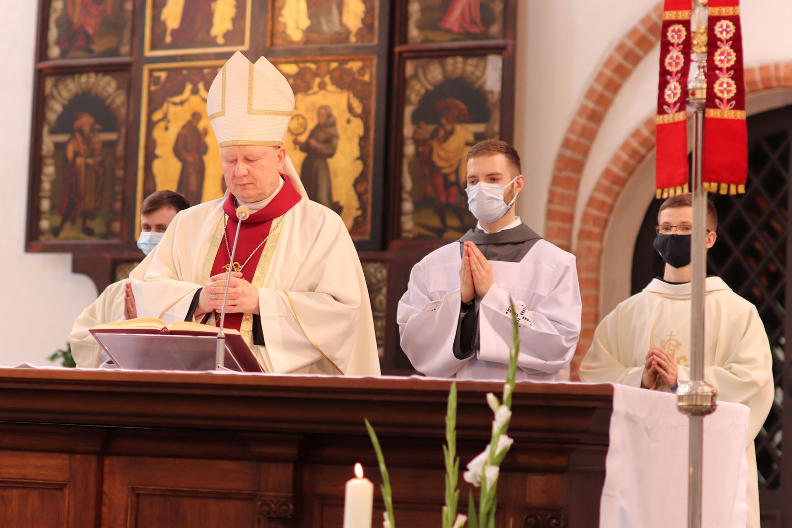 Vigningens sakrament för diakoner och präster hos Gråbröderna den 22 maj 2021, i Gdańsk, Polen. Foto: Gråbröderna