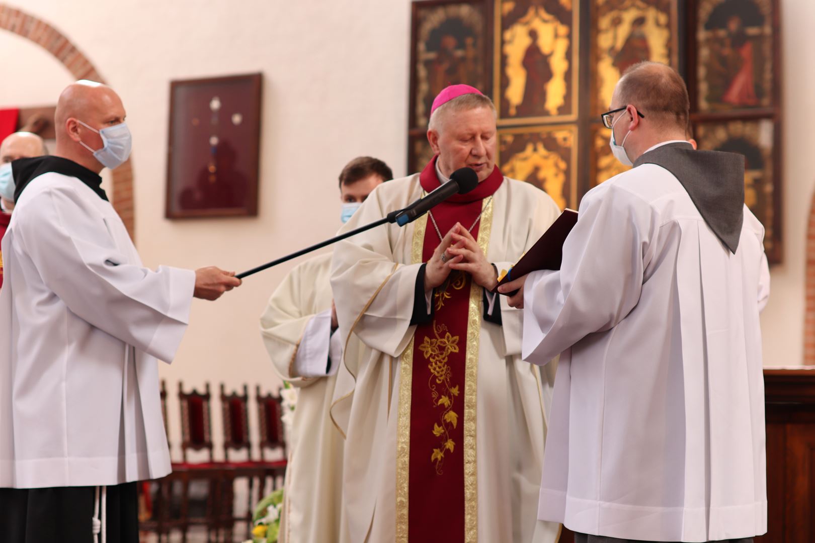 Vigningens sakrament för diakoner och präster hos Gråbröderna den 22 maj 2021, i Gdańsk, Polen. Foto: Gråbröderna