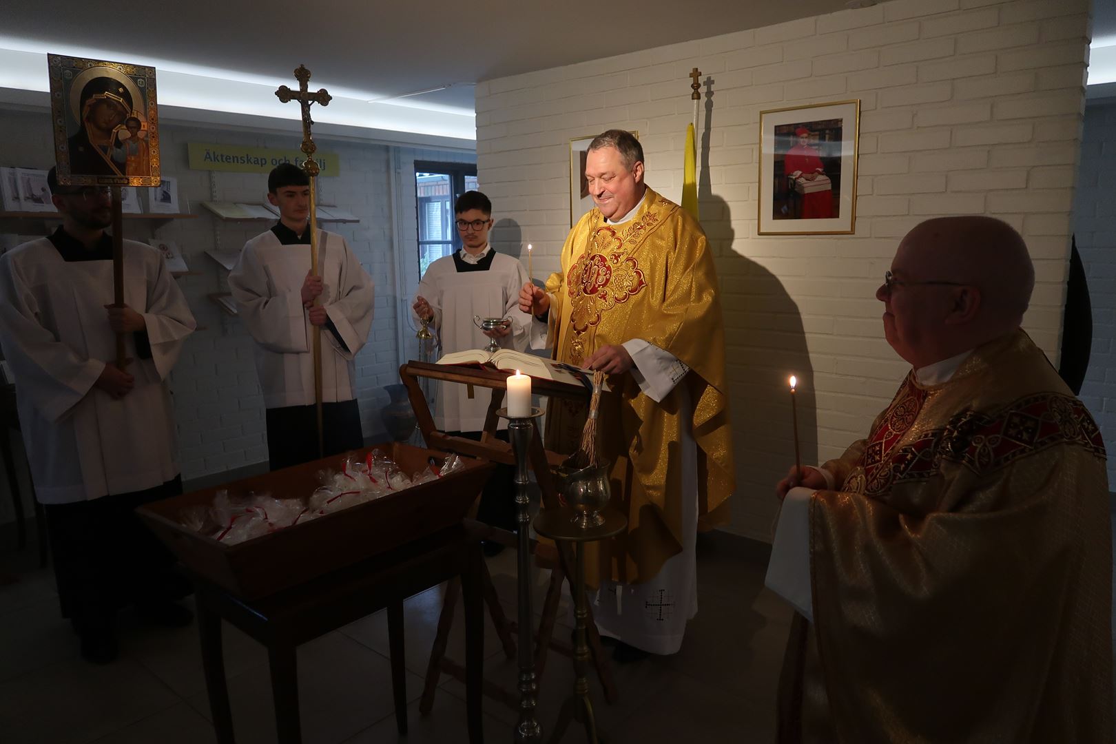 Besök av pater Thomas Idergard i Jönköping den 5-6 februari 2023, foto: Fredrik Lovén