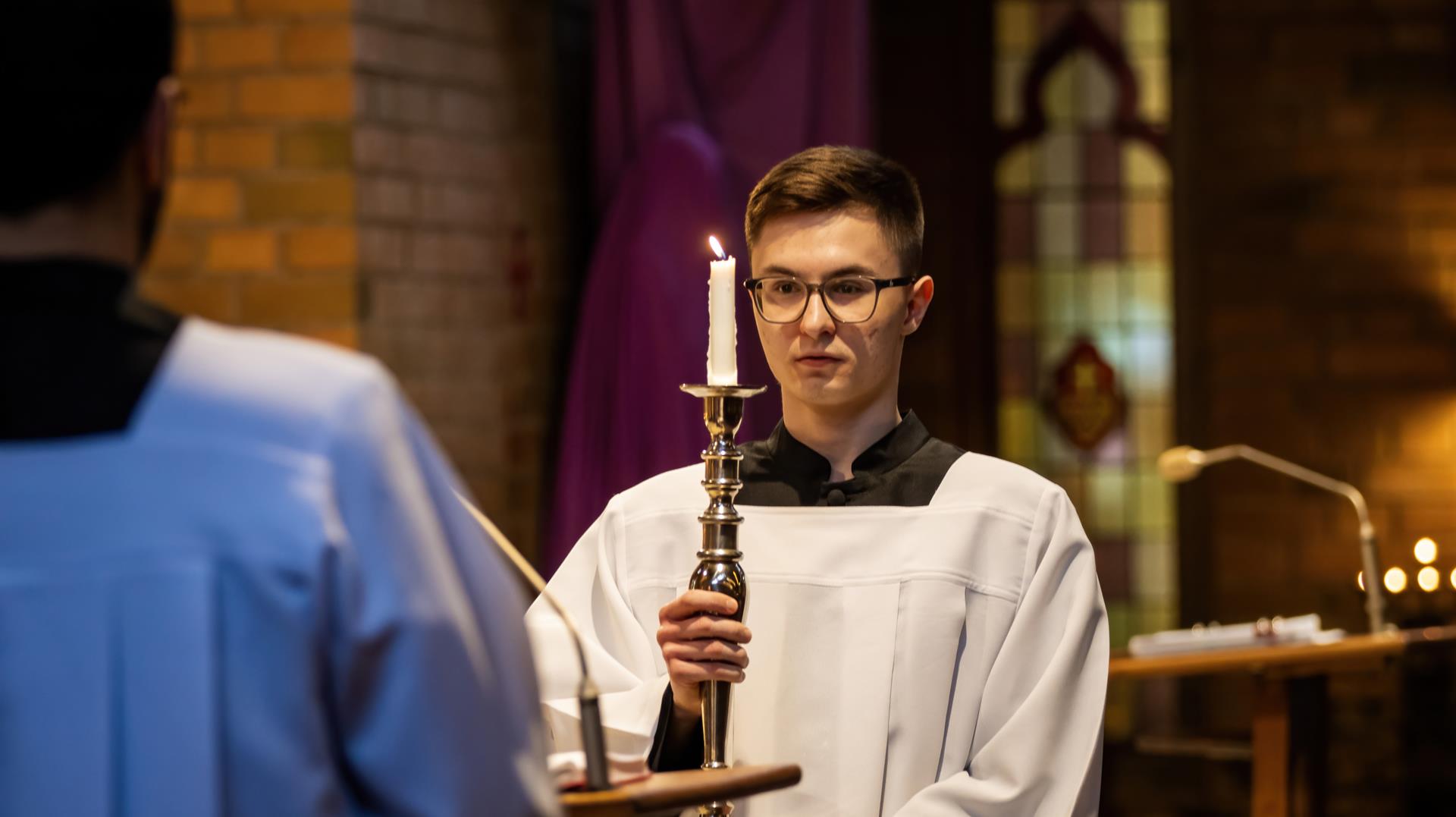 Upptagning i Katolska Kyrkan fulla gemenskap, Jönköping den 16 mars 2025, Foto: Mateusz Opila