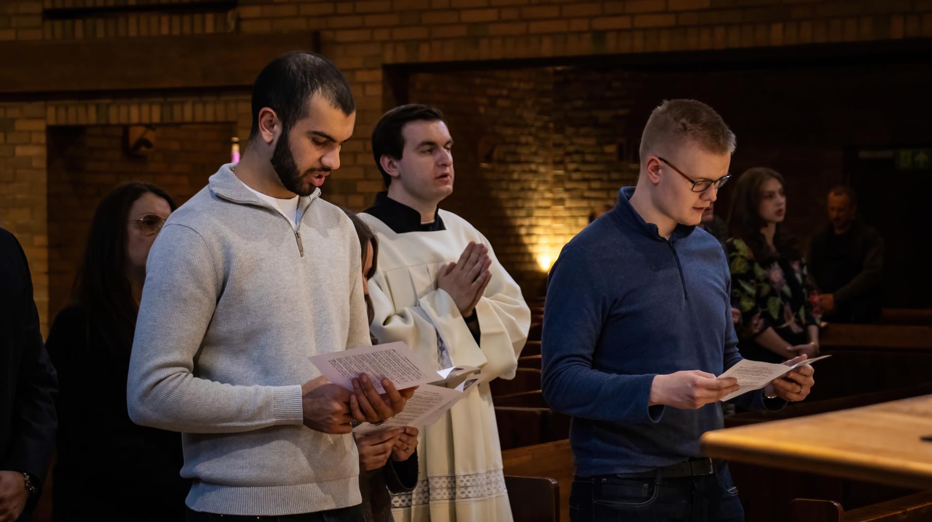 Upptagning i Katolska Kyrkan fulla gemenskap, Jönköping den 16 mars 2025, Foto: Mateusz Opila