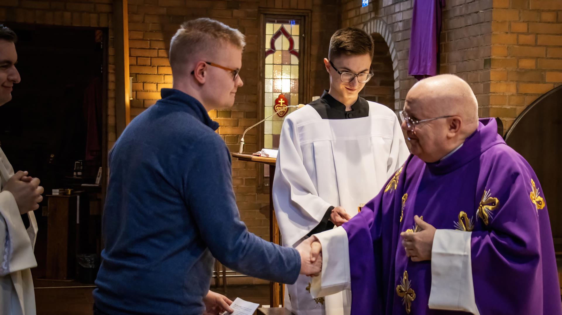 Upptagning i Katolska Kyrkan fulla gemenskap, Jönköping den 16 mars 2025, Foto: Mateusz Opila
