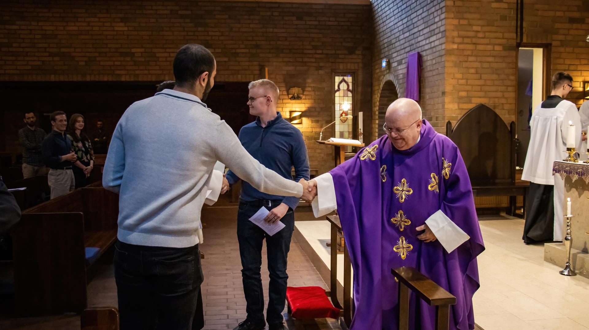 Upptagning i Katolska Kyrkan fulla gemenskap, Jönköping den 16 mars 2025, Foto: Mateusz Opila