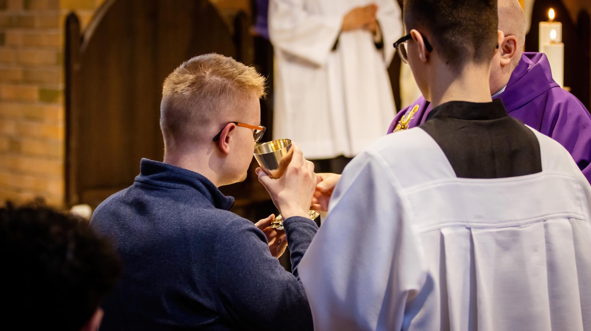 Upptagning i Katolska Kyrkan fulla gemenskap, Jönköping den 16 mars 2025, Foto: Mateusz Opila