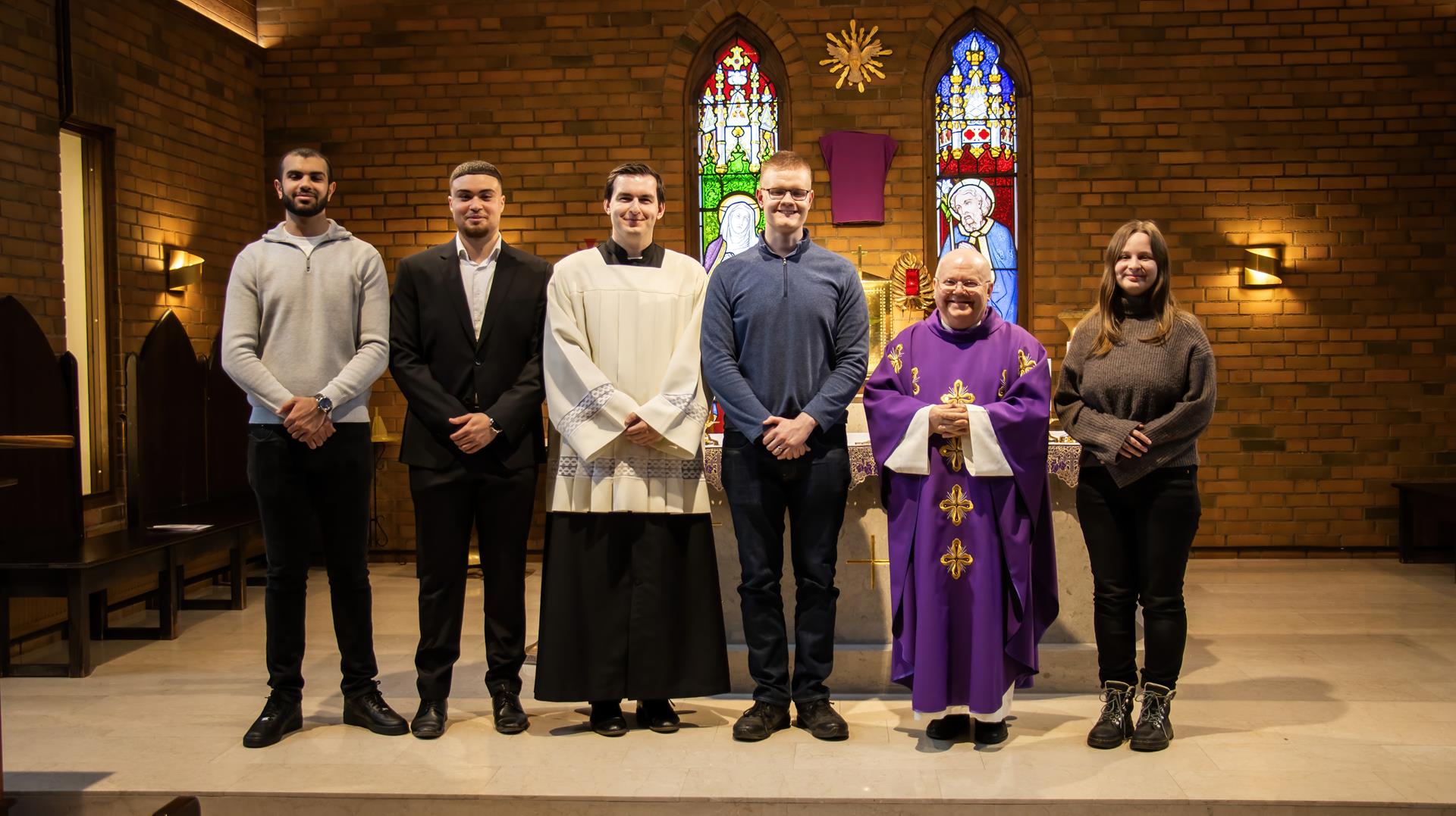 Upptagning i Katolska Kyrkan fulla gemenskap, Jönköping den 16 mars 2025, Foto: Mateusz Opila