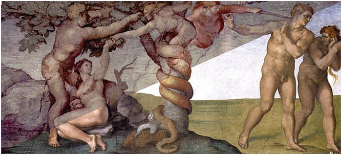 Adam och Eva i det förlorade Paradiset, Michelangelo