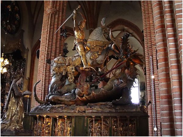 Bernt Notkes S:t Göran och draken i Storkyrkan i Stockholm