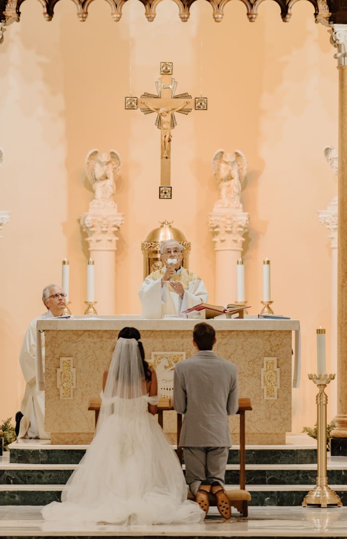 Eukaristins liturgi firas vid Kuhlmans bröllop