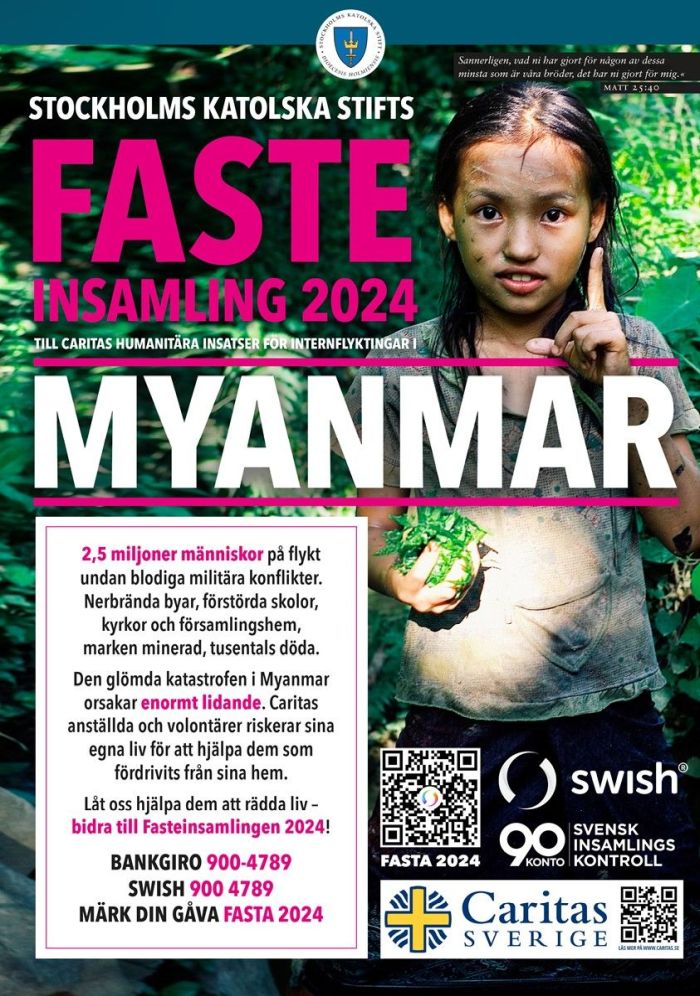 Stockholms katolska stifts fasteinsamling 2024