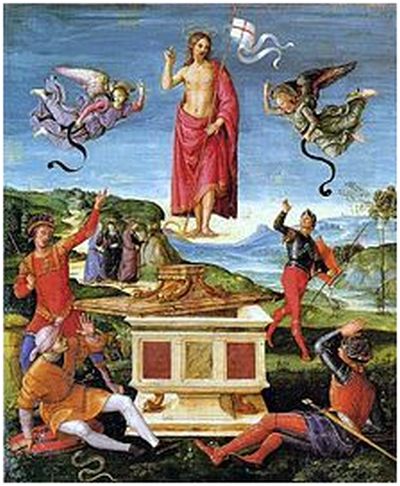 Jesu Kristi Uppståndelse  av  Raphael (1502)