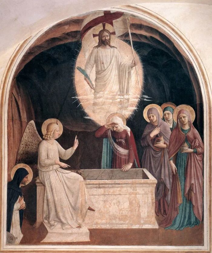 "Kristi uppståndelse och kvinnor vid graven", av Fra Angelico