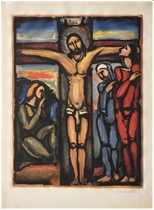 Kristus på korset  Georges Rouault (1936)