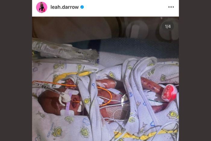 Leah Darrows man, Ricky, skrev om bebisen Sylvester Simeon Soldinie, som föddes för tidigt - och vägde bara 1 lb. 2 oz.