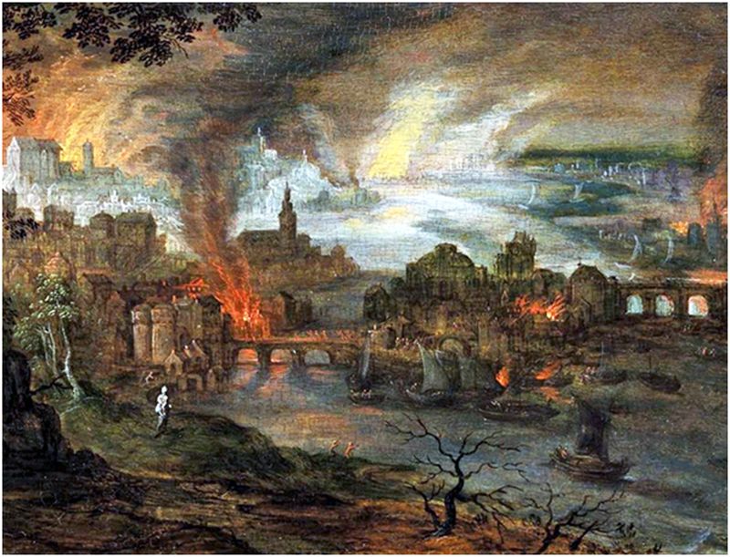 Pieter Schoubroeck “The Destruction of Sodom and Gomorrah”