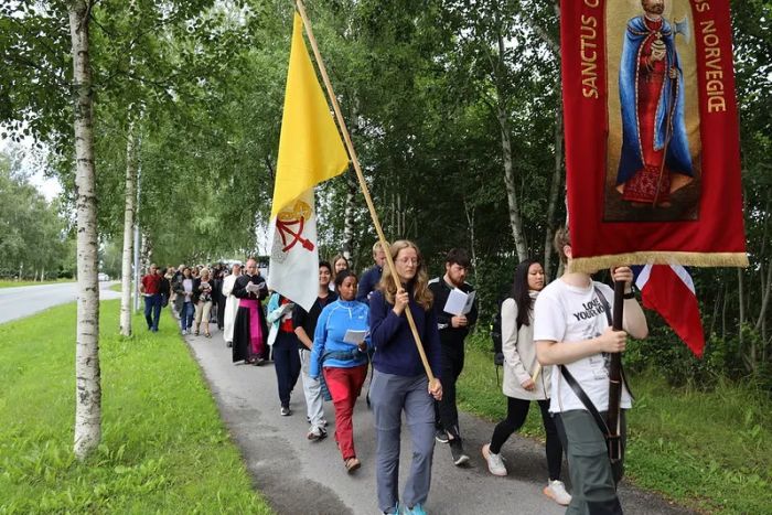S:t Olofs dag-procession i Stiklestad den 28 juli 2023.