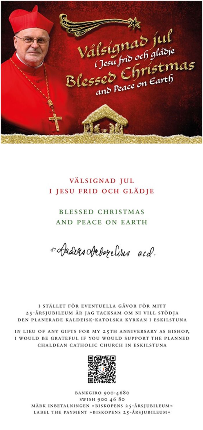 Fredagen den 29 december är det 25 år sedan kardinal Anders Arborelius vigdes till biskop i Stockholms katolska stift.