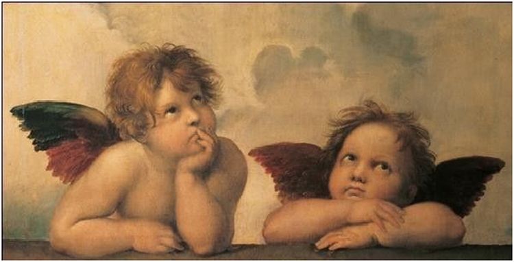 Till och med keruberna (Rafael 1512 i Sixtinska kapellet) förundras över Sanningens mysterium