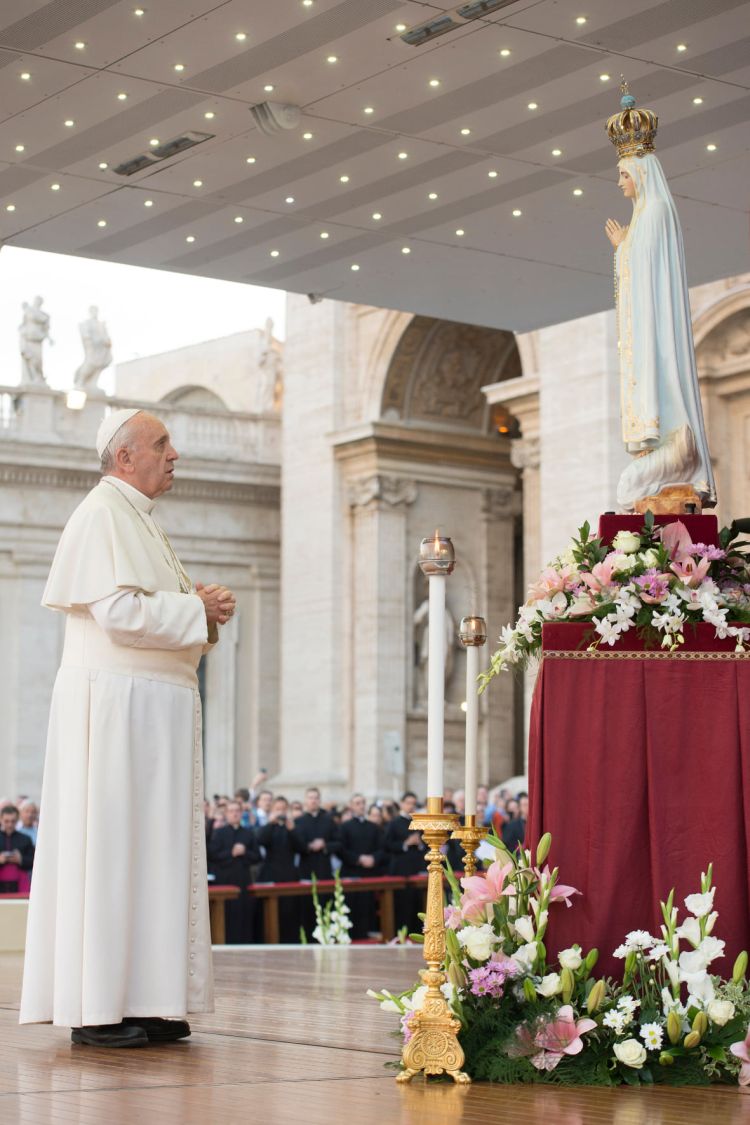 Vår Fru av Fatima påven Franciskus