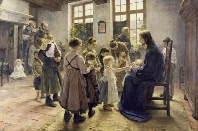 Fritz von Uhde, Suffer the Little Children to Come Unto Me