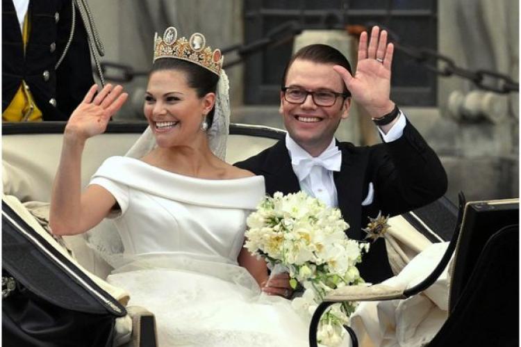 Kronprinsessan Victoria och Daniel Westling, vigsel den 19 juni 2010 i Storkyrkan i Stockholm