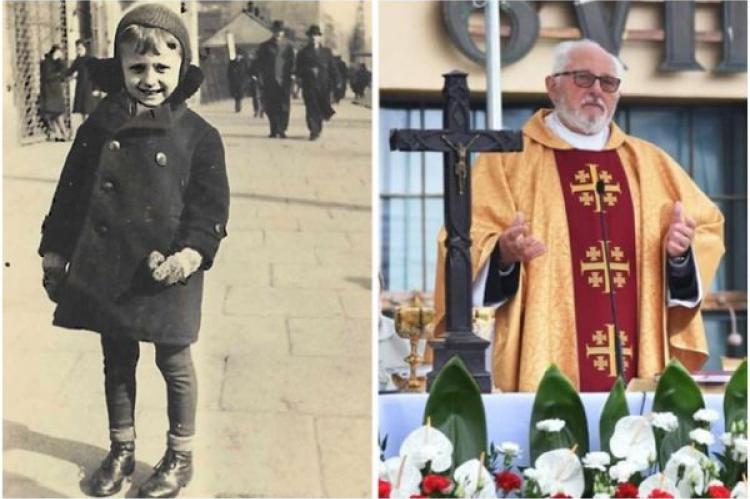 Från vänster till höger: Unge Stanisław Kicman; Fader Kicman
