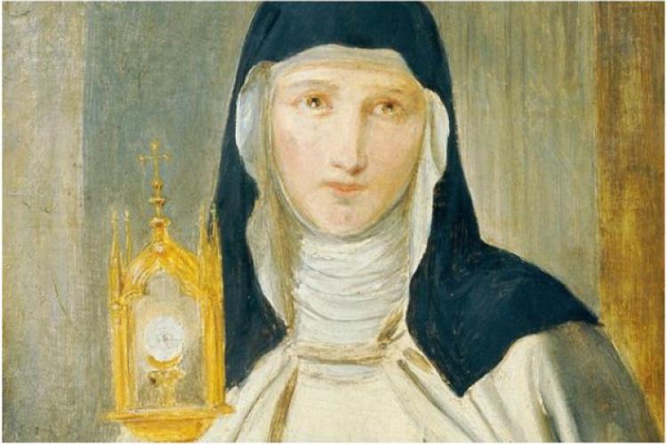 Joseph Hasslwander, "St. Catherine With a Monstrance", 1838
