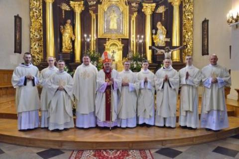 Vigningens sakrament för diakoner och präster hos Gråbröderna den 29 maj 2021, i Lódź, Polen.