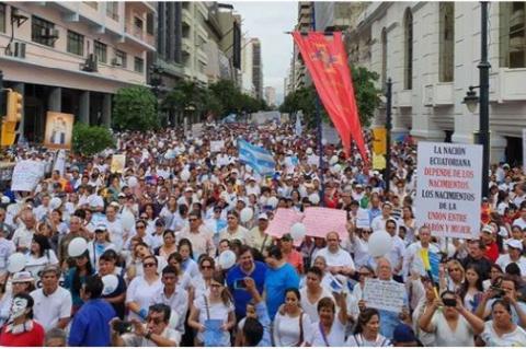 Marsch för Livet och Familjen i Ecuador den 22 juni 2019 (ACI Prensa/CNA)