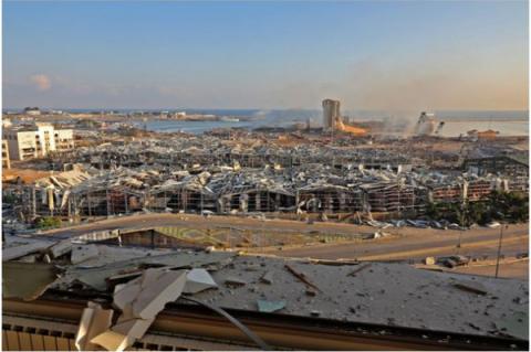 Beirut efter explosionerna