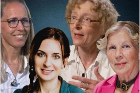 Från vänster: Katharina Westerhorstmann, Dorothea Schmidt, Marianne Schlosser, och Hanna-Barbara Gerl-Falkovitz