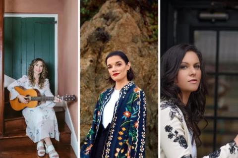 Från vänster till höger: Laura Huval, Sarah Kroger och Marie Miller är alla ute med ny musik