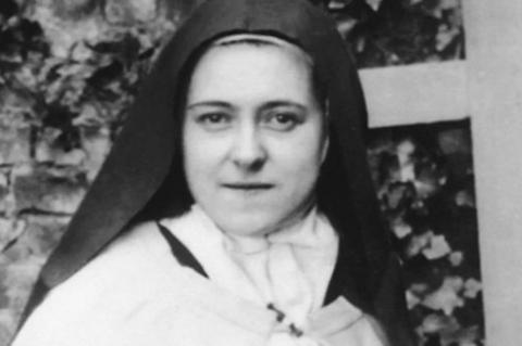 den heliga Thérèse av Jesusbarnet och det heliga Anletet
