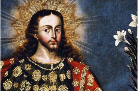 Cuzco-skolan, "St. Joseph och Jesusbarnet", sent 1600-tal
