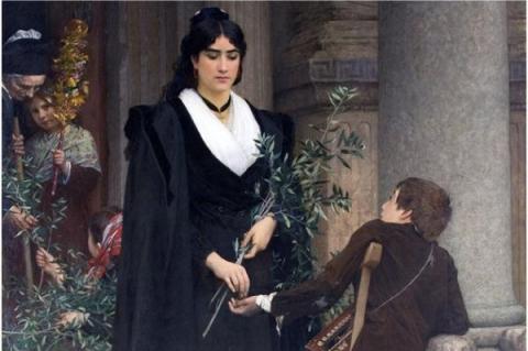 Pierre Auguste Côte, "Mireille ger allmosor i Saint-Trophime"