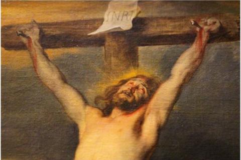 Under dessa timmar hänger inte bara Jesus på korset, utan hela historien på sitt gångjärn.