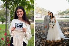 "Gåva av nytt liv": Bruden delar babynyheter efter makens tragiska död